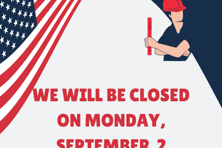 Closed for Labor Day