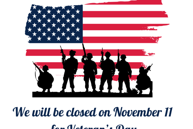 Closed on Veteran’s Day