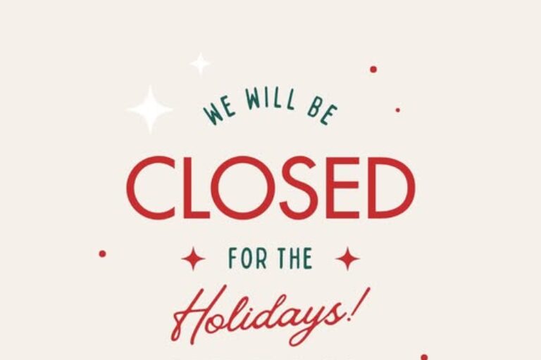 Holiday Closings